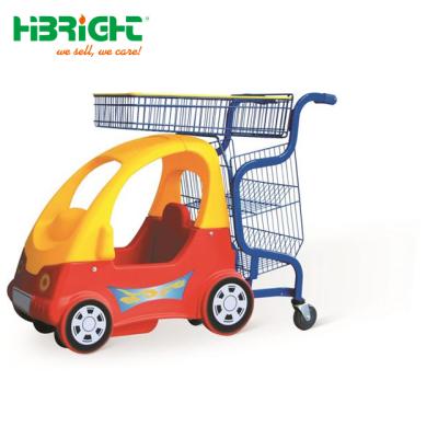 China Unveiling Kids Toy Children Fun Shopping Mall Baby Shopping Cart Trolley for sale