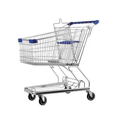 China High Quality Shopping Trolley Trolley Cart Supermarket Retail Equipment Metal Shopping Trolley for sale