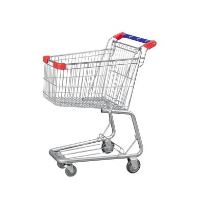 China Shopping Trolley Trolley Style Metal Shopping Cart American Retail High Quality Supermarket Trolley for sale