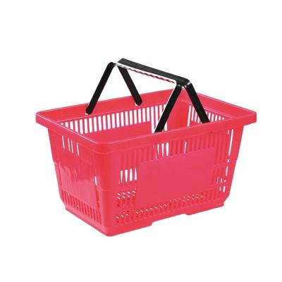 China Eco - Friendly Several Styles Wholesale Supermarket Plastic Shopping Basket for sale