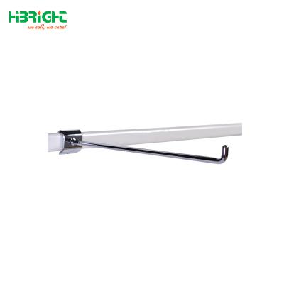 China Modern Chrome Shop Display Fitting Hanging Hooks , Supermarket Metal Display Hook for sale