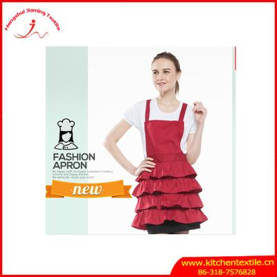 China Manufacturer Wholesale Red Ruffle Eco-Friendly Princess Apron for sale