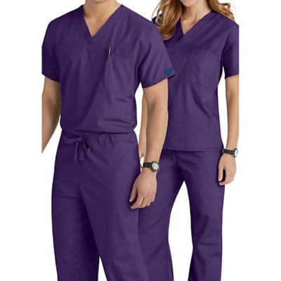 China FUYI Custom Anti-Wrinkle Scrub Fits Medical Uniforms Spandex Stretch Breathable Women Sets Jogger Nursing Scrub Uniforms for sale