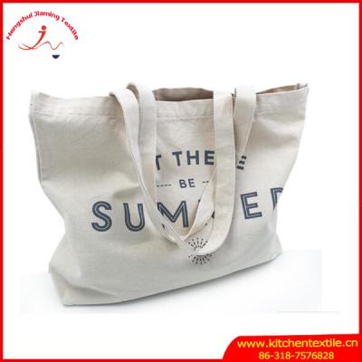 China Fashion Style Eco-Friendly Cotton Organic Cotton Bag Recyclable Shopping Canvas Tote Bag for sale