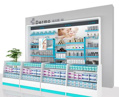 中国 現代医学の店の家具の薬学の表示棚のカスタマイズされた層 販売のため