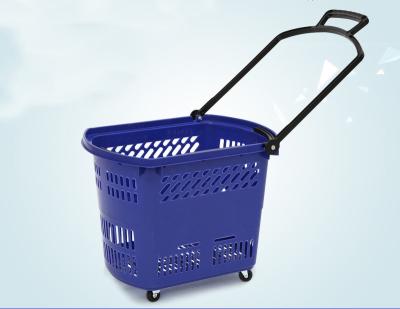 China Cesta de compras plástica del balanceo durable con el OEM/el ODM de las ruedas disponibles en venta