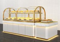 Chine La boulangerie de étagère plaquée titanique de pain de magasin de nourriture enterre l'affichage de pain à vendre