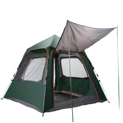 China Straight Tether Type 3-4 Person Travel Camping Tents Outdoor Heavy Duty Automatic Camping Tent Waterproof for sale