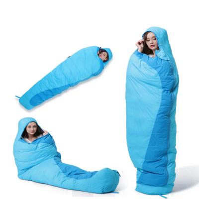 China Hybrid type outdoor 90% white duck sleeping bag for camping for sale