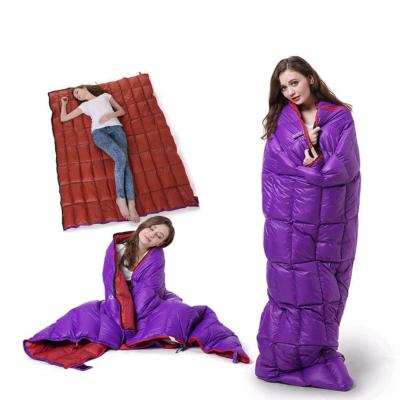 China Envelope Type Envelope Style Sleeping Bag White Duck Down Outdoor Boys And Girls Rising Camp Sleeping Bag for sale