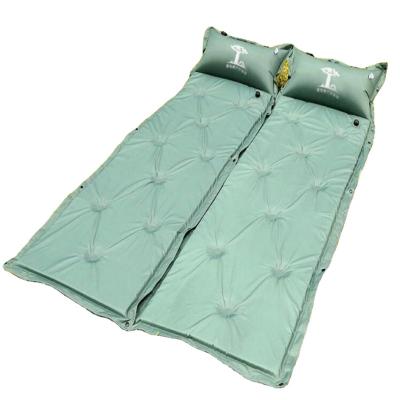 China PVC Sleep Pad Picnic Camping Mat Outdoor Travel Increasing Foldable Splicing Self Inflating Camping Mat for sale