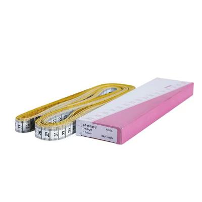 China Eco-friendly Sewing Power Tools Measure Ruler Tailor Meter Ruler 60 Soft Inch 1.5M Yellow Measuring Tape 35202 for sale