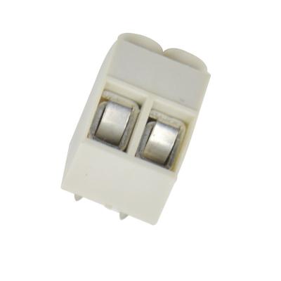 China Conectores terminales del bloque blanco, 135°Single/conector de la echada del doble 5m m en venta