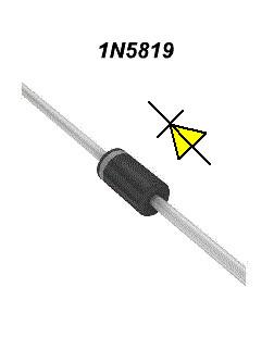 China Diodo de portador caliente del diodo de rectificador de la barrera de Schottky del generador 40V 1A con el caso DO-41 en venta