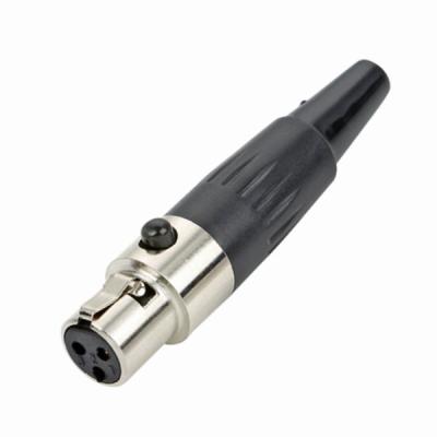 China O mini conector audio fêmea de XLR 3Pin para o microfone cabografa o adaptador à venda