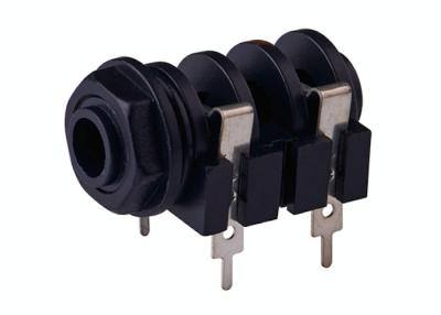 China 6.35mm Stereo Audio Jack Connector , 2Pin / 4Pin / 6 Pin Female Phone Connector for sale