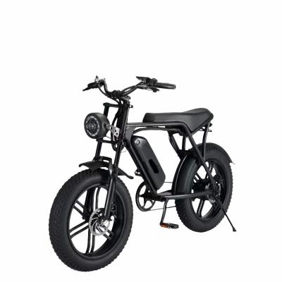 China Aluminum Alloy Electric Fat Tire Bike 48v 12ah 20*4.0 Inch 750w Motor 7 Speed Electric Bicycle Mountain Bike Adult E-bike for sale