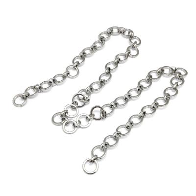 China Used as bag accessories metal chain/decorative chain made China seat belt buckle fashion around zinc alloy chain for sale