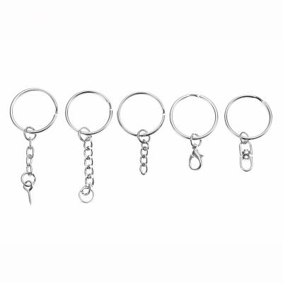 China High Quality Custom Metal Gift Stainless Steel Simple Key Ring Key Chain for sale