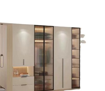 China YG Bedroom Wardrobe Custom Modern Wooden Open Style Foldable Solid Wood Cabinet for sale