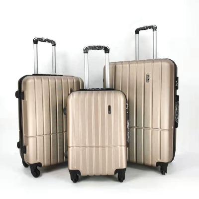 China PopularFashionable/Unisex/Moderm ABS Airplane PC Handheld Travel 3 Piece Trolley Suitcase Luggage Set for sale