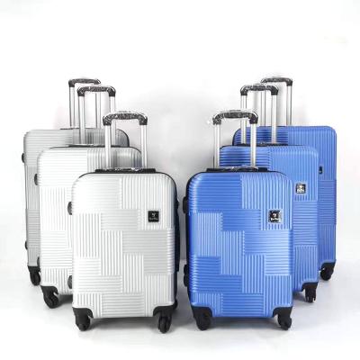 China PopularFashionable/Unisex/Moderm ABS Airplane PC Handheld Travel 3 Piece Trolley Suitcase Luggage Set for sale