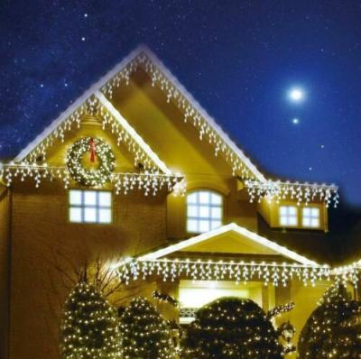 China Christmas LED Icicle Light Icicle Lights Indoor Outdoor Window Fairy Icicle Led String Light for sale