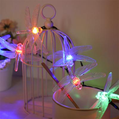 China Solar String Light Dragonfly LED String Lights Outdoor Garden Lawn Christmas Day Decoration Lights for sale