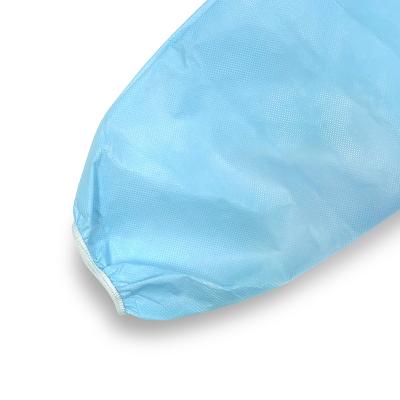 China Professional Disposable Non Woven Protective Clothing Blue Aami Level 1 Gown For Adult for sale