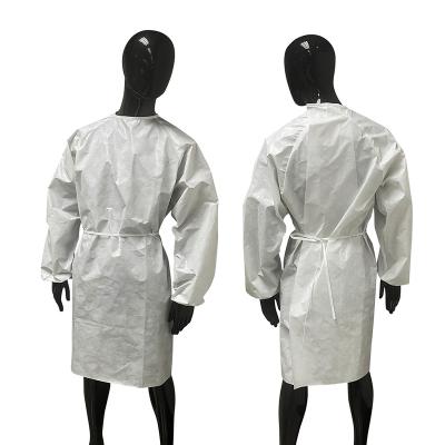 China Disposable Yellow Sms Level 3AM Protective Clothing New Arrival Long Sleeve Standard Gown For Adult for sale