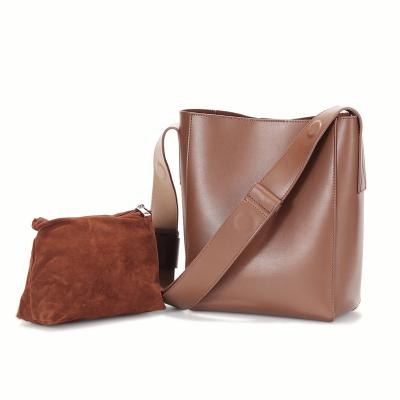 China 2ndr brand genuine leather cowhide fashion waterproof female luxury ladies hide shoulder bags leather women for sale