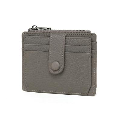 China RFID Classic Design Top Grain Leather Business Card Holder Wallet for sale