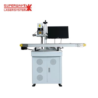 China Laser Marking Raycus 20W Fiber Laser Visual Positioning Marking Machinery Automatic Fiber Laser Marker Machine for sale