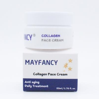 China Factory Free Sample Mayfancy OEM ODM Anti Aging Skin Care Moisturizing Whitening Wrinkle Anti Aging Cruelty Free Collagen Face Cream for sale