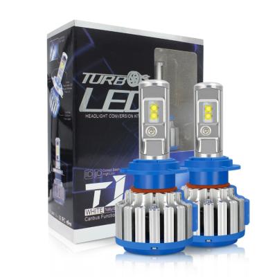 China New Automobile Lamp Led T1 Car LED Headlight H1 H3 H7 H8 H9 H11 9005 9006 Cree Chip LED Headlight Bulb for sale