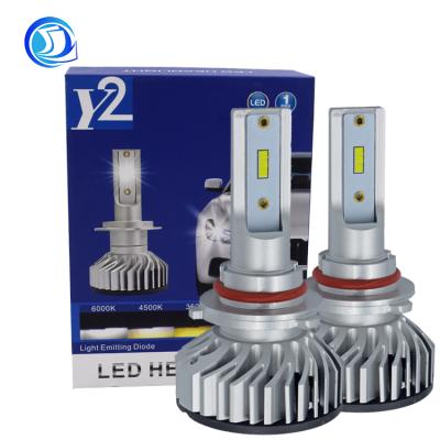 China 2019 new 50W 6000ML F2 csp led chip auto car led headlight 9006 9005 h4 h7 h8 h9 h11 h13 led bulb universal for sale