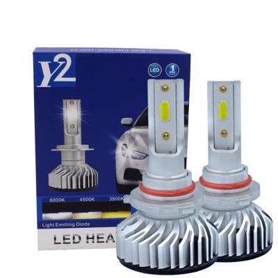 China Aluminum Alloy Fashion Auto Car Led Lamps Fog Lights H7 Waterproof 12V Led Bulb H4 9005 F2 Led Headlight Bulb 9004 8000lm For Car for sale