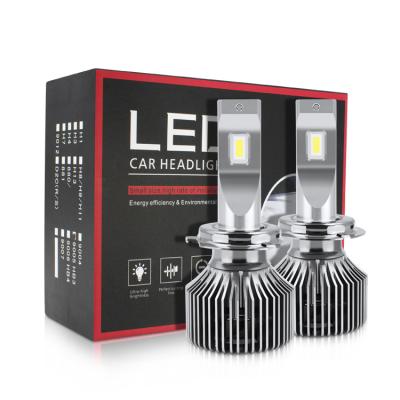 China Super bright csp chips universal H4 led headlight H1 bulbs H7 auto lamp 9005 6500K 8000LM 9005 9007 for sale