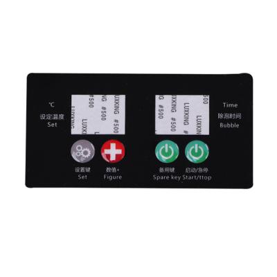 China Custom Industrial Device FPC PCB Covered Sticker Polycardonate Front Control Button Membrane Switch Keyboard Panel for sale