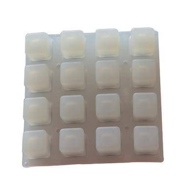 China Durable Customized Silicone Keypad 4x4 Inscribed Button / Key for sale