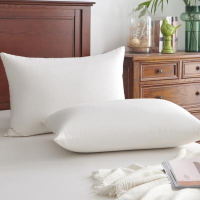 China Anti-Static Easy Clean Low Alternative King Hilton Feather Pillow Hotel Collection Bed Pillows For Sleep for sale