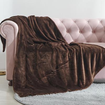 China Antistatic Luxury Comfortable Bamboo Fiber Microfiber Velvet Plush Throw Blanket for sale