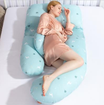 China Bamboo Anti-Static Comfortable Fabric Cotton Pregnancy Pillow Toddler Aspect U Shape Sensitive Pregnancy Foam Pillow for sale