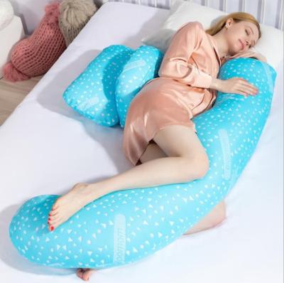 China Sensitive Appearance Anti-Static Body Pregnancy Pillow Cotton Tank Top Hot Selling Full Cover C Shape Pregnancy Pillow for sale