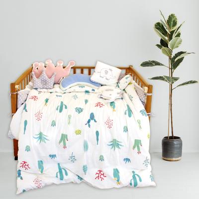 China 2021 Anti-Static Cotton Plaid Sheet Bedding Set For Baby for sale