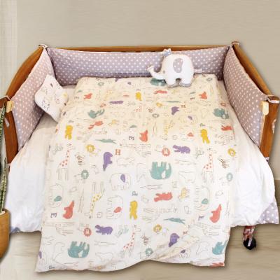 China White Anti-Static Cotton Baby Born Crib Comforter Set Bunny Baby Comforter for sale