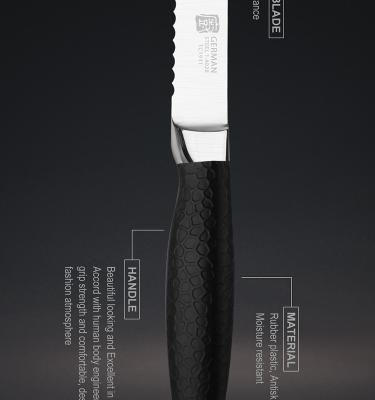 China Viable New Design Stainless Steel High Carbon German Bread Knife For Wholesale for sale