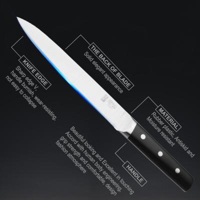 China Viable high quality professional stainless steel chef knife 8 inch slicer knife OEM customization for sale