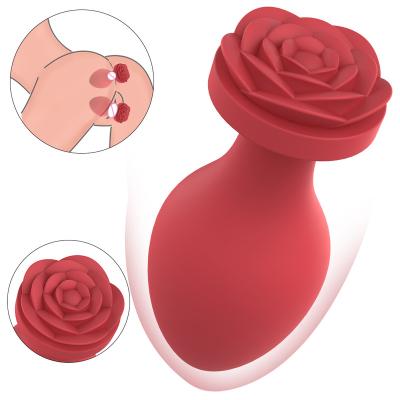 China Medical Silicone+Steel Bead Male Vibrate Silicone Sex Toys Product Vibrator Butt Massager Butt Plug For Men for sale