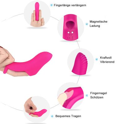 China 9 Modes Vibration Lady Finger Vibrator G Spot Remote Control Sex Toy For Women for sale